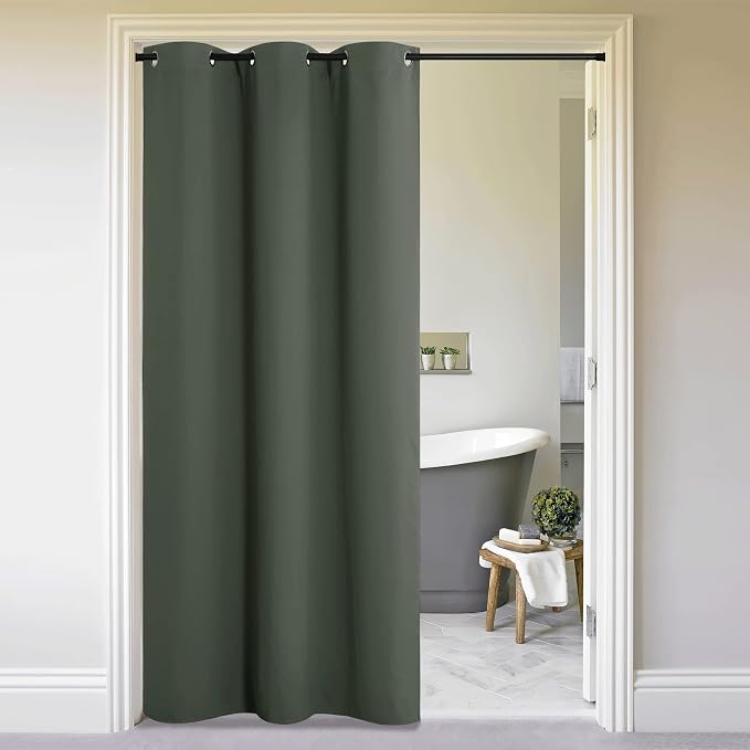 NICETOWN Faux Folding Accordion Doors, Front Door Curtains by NICETOWN