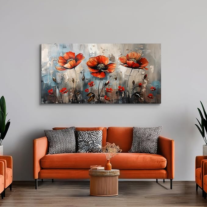 SERIMINO Large Wall Art for Living Room, Nature Floral Botanical Wall Art - Image 2