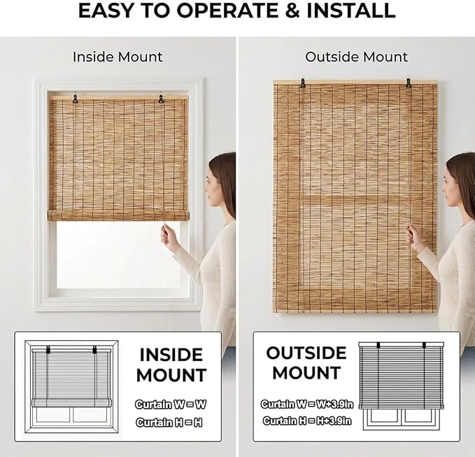 Bamboo Blinds Outdoor, Breathable Bamboo Shades - Image 7