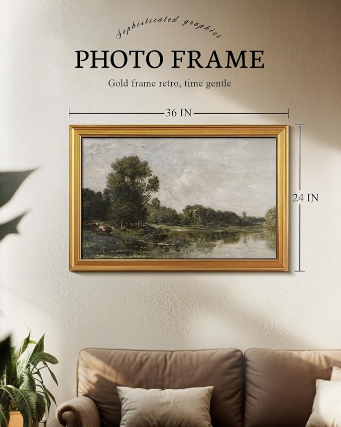 VIYYIEA Vintage Large Framed Wall Art - Image 2