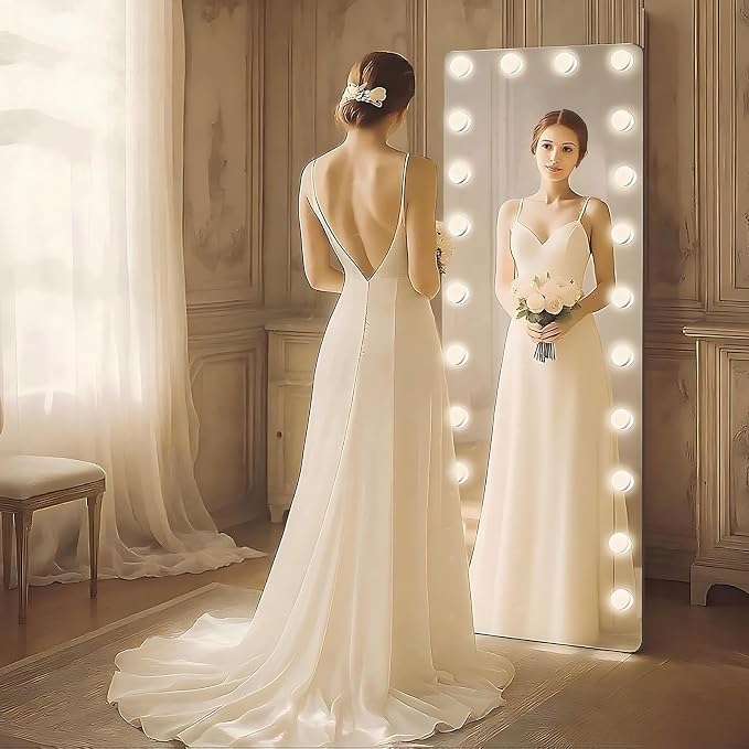 Kosmonia 66x22 Hollywood Full Length Mirror - Image 3