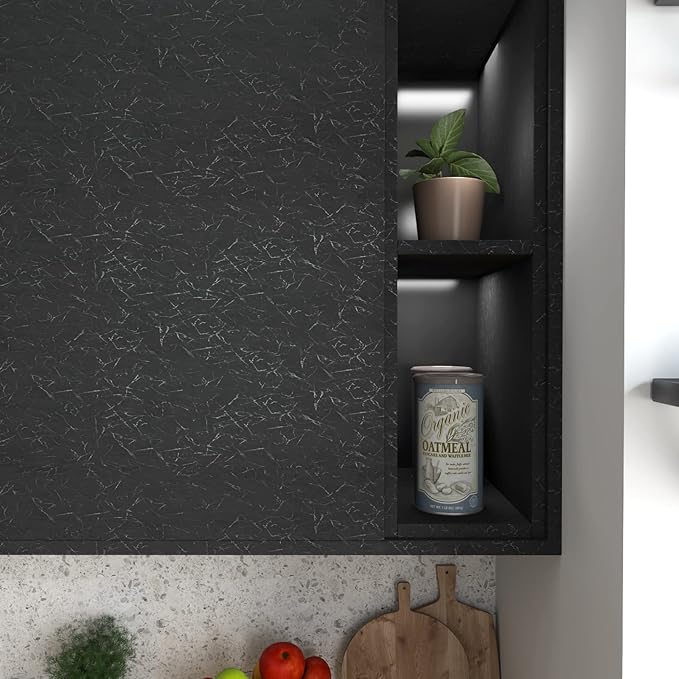 Cohoo Home Black Silk Peel and Stick Wallpaper - Image 8