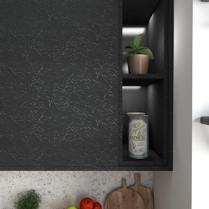 Cohoo Home Black Silk Peel and Stick Wallpaper - Image 8