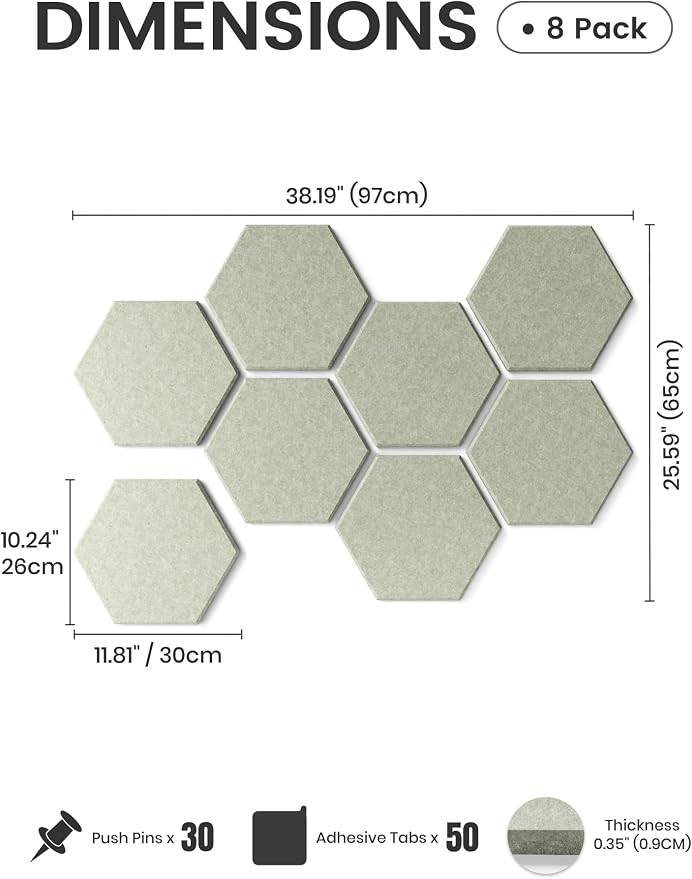 Fluxynara Hexagon Cork Board Alternative - Image 2
