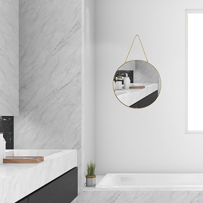 YCHMIR 11.8-inch Small Round Wall Mirror - Image 4