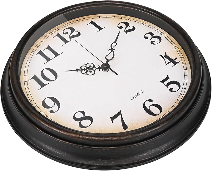 Yoiolclc Large Wall Clock 16 Inch Silent Non-Ticking Vintage Wall Clocks - Image 6