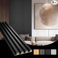 OUZUGIE WPC Acoustic Slat Wall Paneling, Living Room, TV Background, Study Room by OUZUGIE