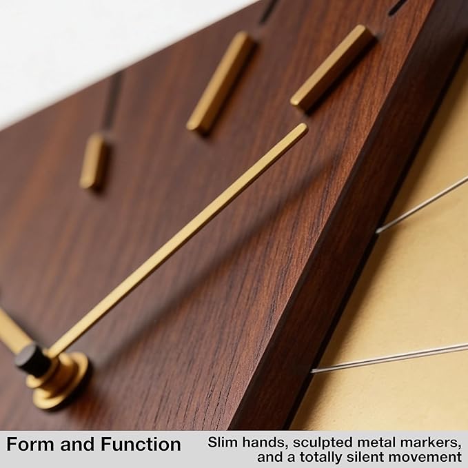 Driini Clocks Mid Century Modern Wall Clock - Image 4