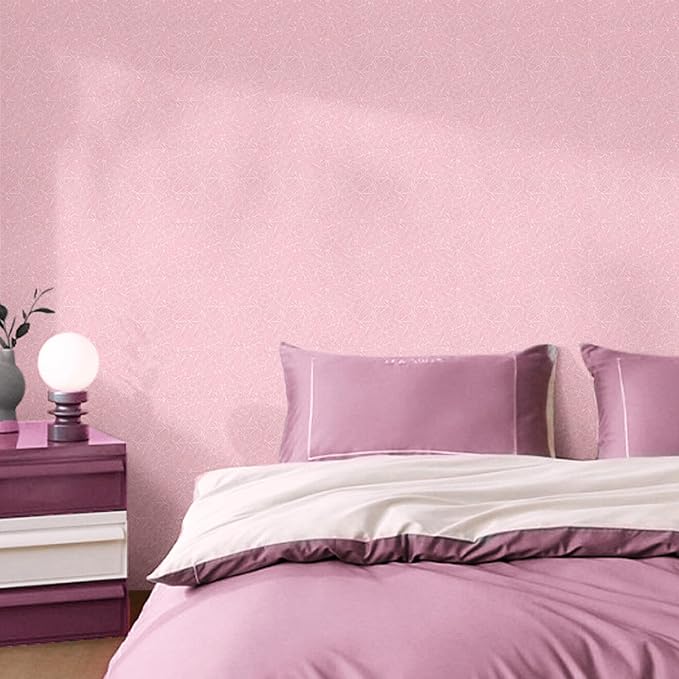 Abyssaly 15.7 inch X 118 inch Pink Wallpaper Embossed Self Adhesive Peel and - Image 6
