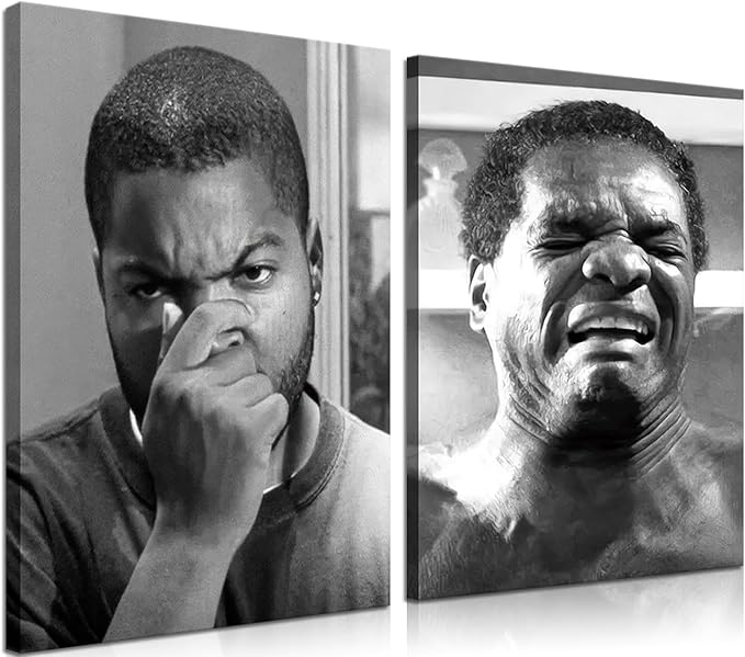 Framed Funny Bathroom Canvas Wall Art Set of 2 by ZNHARTWallArt
