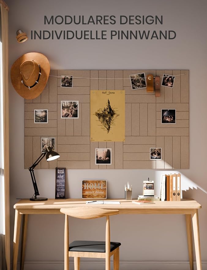 Bumusty Large Cork Board Alternative-36 x 24" Felt Bulletin Board Tiles - Image 6