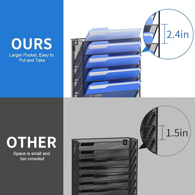 OUTWOLF Hanging Wall File Organizer - Image 3