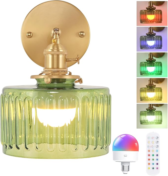 Shenmoyl Vintage Battery Operated Wall Sconce by Shenmoyl