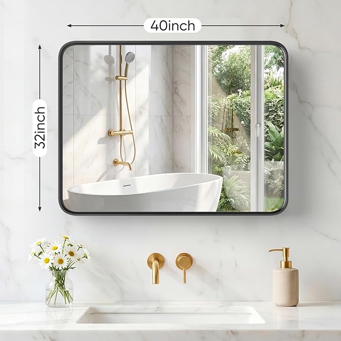 NEWBULIG 32X40 Inch Bathroom Mirror - Image 2