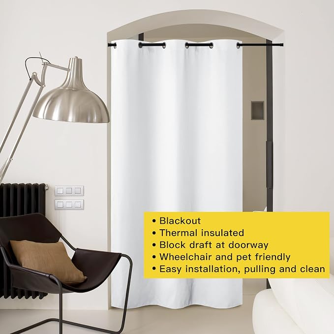 NICETOWN Curtains & Drapes for Door Tapestry, 120 inches Long Door Curtains for - Image 8