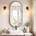 Sweetcrispy 24" x 48" Black Bathroom Mirror by Sweetcrispy