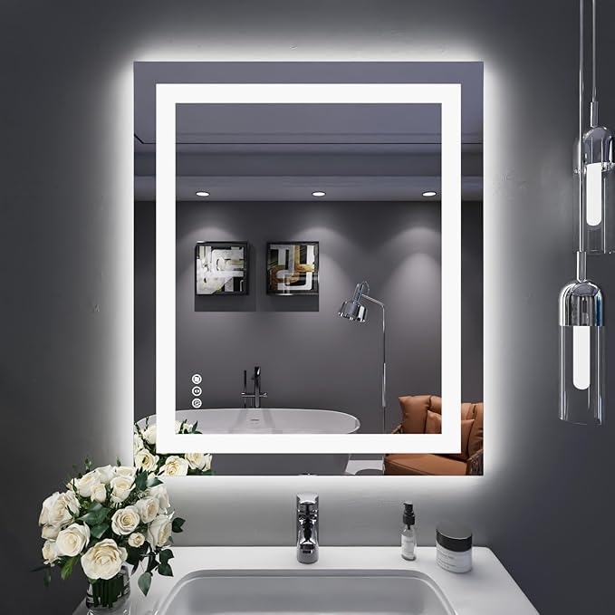 LOAAO 30X36 LED Bathroom Mirror by LOAAO