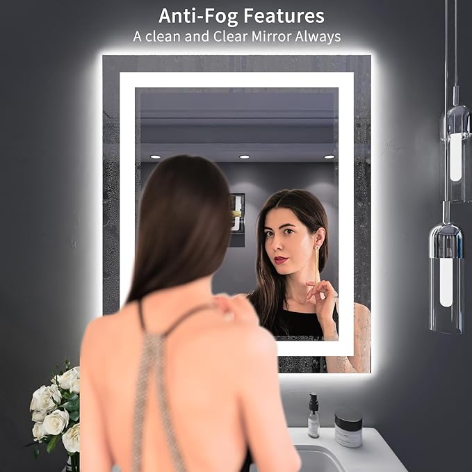 LOAAO 30X36 LED Bathroom Mirror - Image 3
