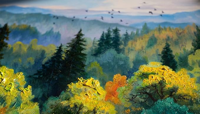 Ardemy Forest Landscape Canvas Painting 40"x20" - Image 4