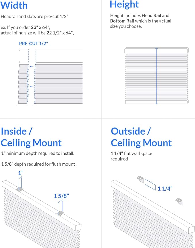 CHICOLOGY Blinds for Windows, Mini Blinds, Window Blinds, Door Blinds, Blinds & - Image 7
