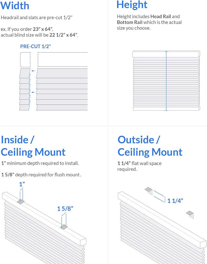 CHICOLOGY Blinds for Windows, Mini Blinds, Window Blinds, Door Blinds, Blinds & - Image 7