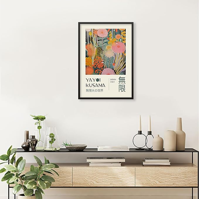 Abstract Yayoi Kusama Posters Japanese Wall Art Vintage Tokyo Aesthetic Prints - Image 4