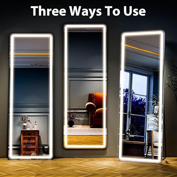 Full Length Mirror with LED Lights, LED Mirrors Full Length Floor Mirror Full - Image 7