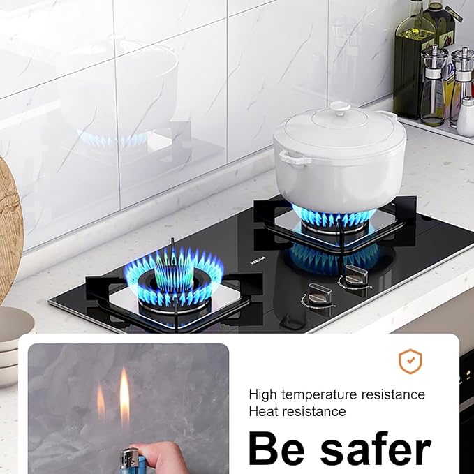 10pcs Thick Marble Peel and Stick Waterproof Wall Panels, Heat-Resistant - Image 8