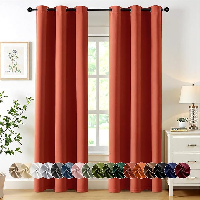 MIULEE Blackout Curtains for Bedroom Living Room 2 Panels, Thermal Insulated by MIULEE