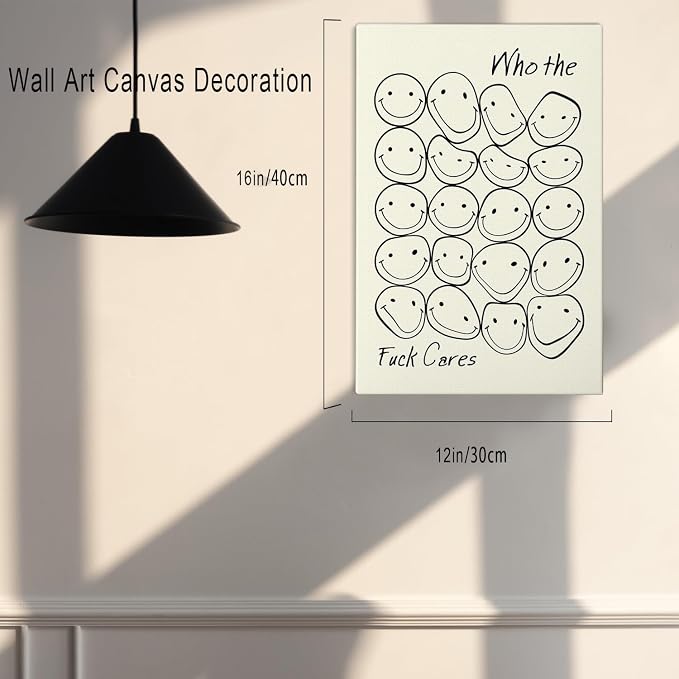 DIHSIEG Inspirational Canvas Wall Art funny bathroom wall art Print Poster - Image 2