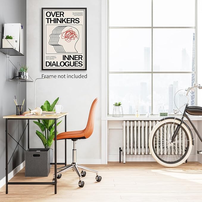 Maximalist Vintage Mental Health Posters Retro Unique Eclectic Wall Art - Image 6