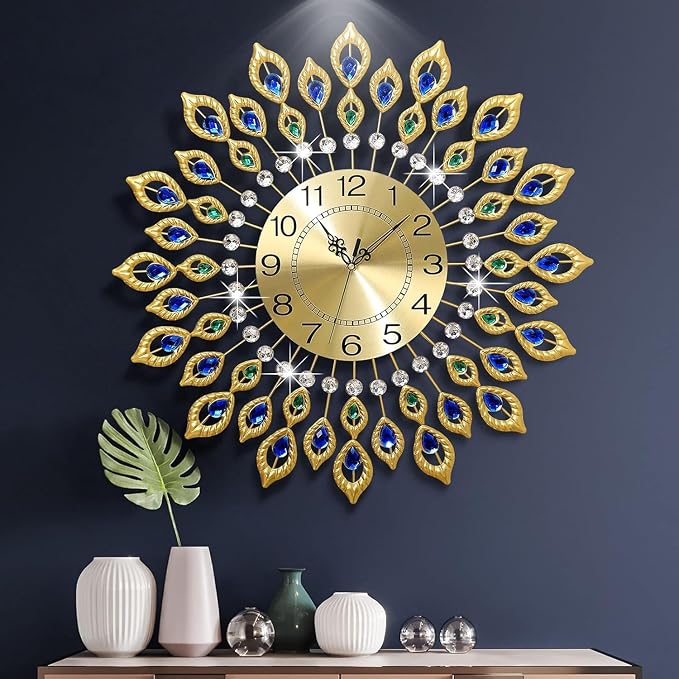 24.0 Inch Gold Large Wall Clocks by FMTADDecorativeWallClocks