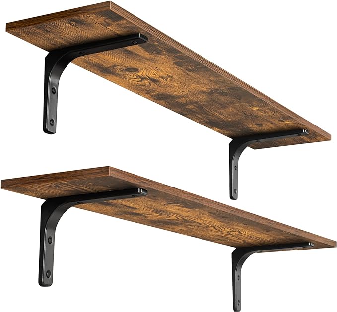 DINZI LVJ Long Wall Shelves, 39.4Inch Wall Mounted Shelves Set of 2, Extra by DINZILVJ
