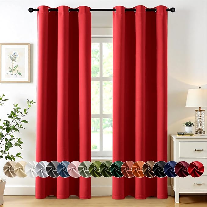 MIULEE Blackout Curtains for Bedroom Living Room 2 Panels, Thermal Insulated by MIULEE