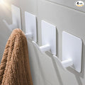DELITON 4 Pack Adhesive Towel Hooks by DELITON