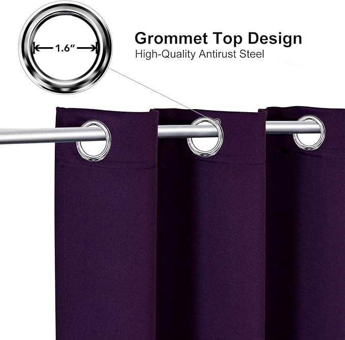 ChrisDowa Blackout Curtains 90 Inches Long - Image 2