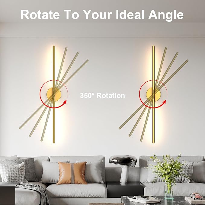 Tartek Battery Operated Wall Sconces Set of Two, Rechargeable Wall Lights - Image 4
