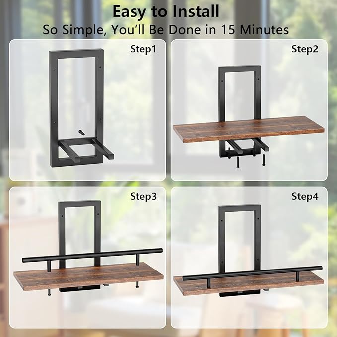 Sbosbo Floating Shelves for Wall, Plant Shelf Indoor, Wall Planters for Indoor - Image 5