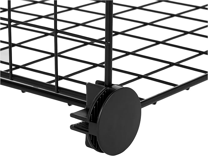 Amazon Basics 6 Cube Wire Grid Storage Organizer, Stackable Cubes, Cubby - Image 4