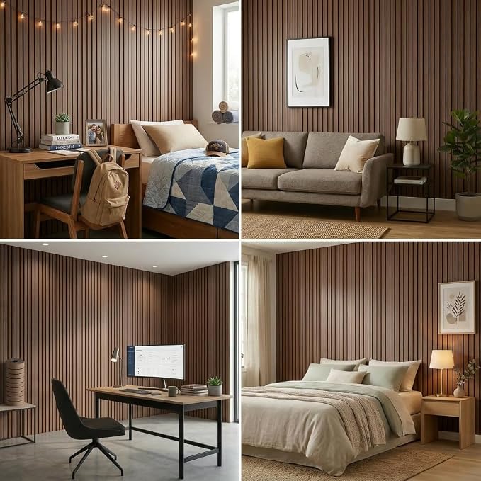 3D Wall Panels Peel and Stick – 15.74" x 118" PVC Faux Texture Wall Covering - Image 2