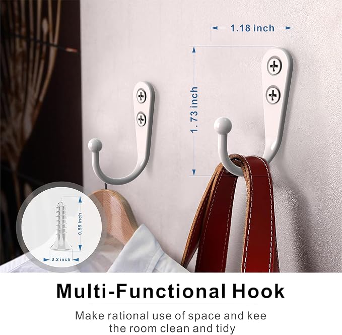 ZAYBOD Coat Hooks for Wall, Decorative Hanging Hooks for Coats, and Bags - Image 4