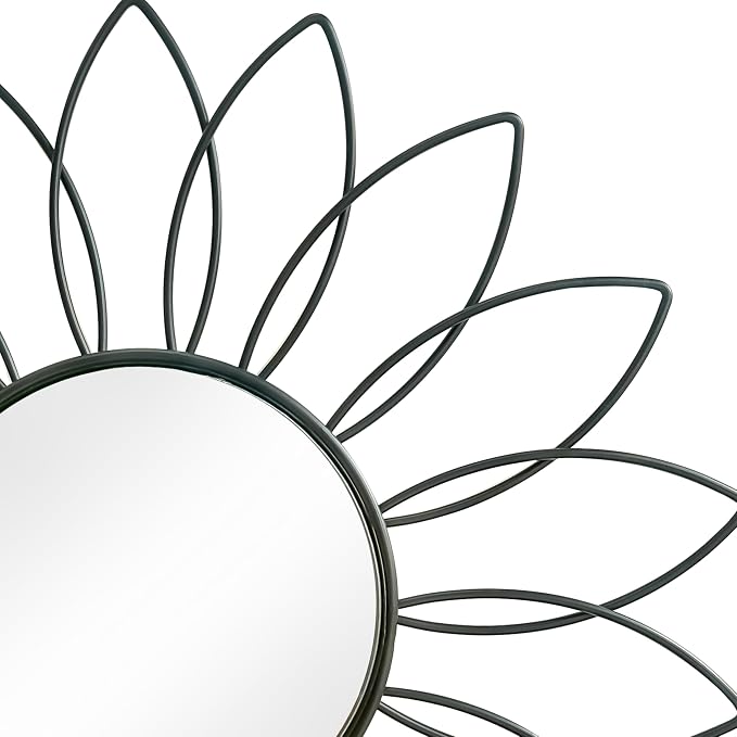 3 Pack Metal Mirrors for Wall Sunburst Wall Mirrors Home Décor Decorative - Image 2