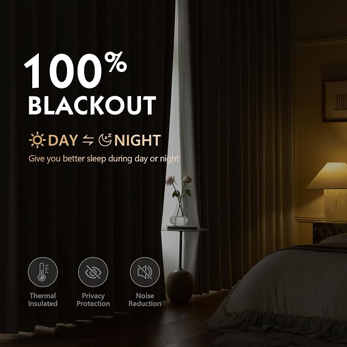 FMFUNCTEX 100% Blackout Curtains - Image 3