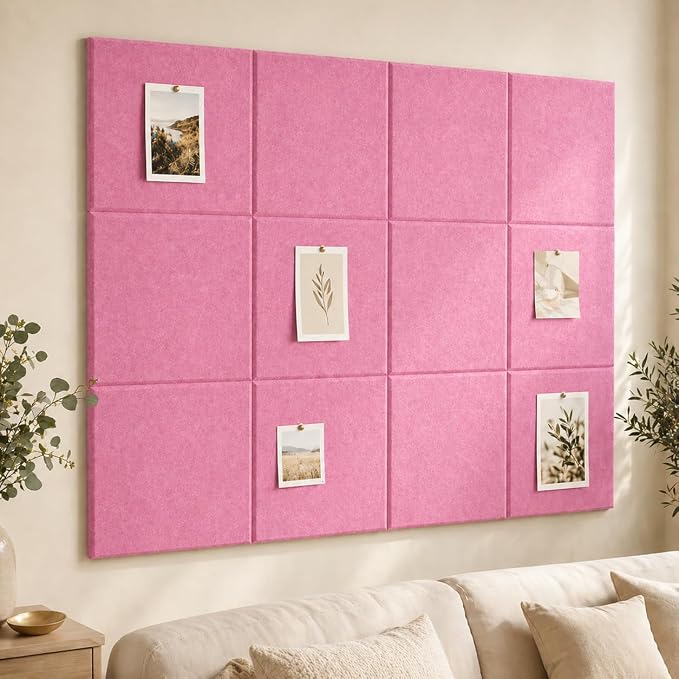 Large Cork Boards for Walls – 36" x 24" Self Adhesive Felt Wall Tiles - Image 7