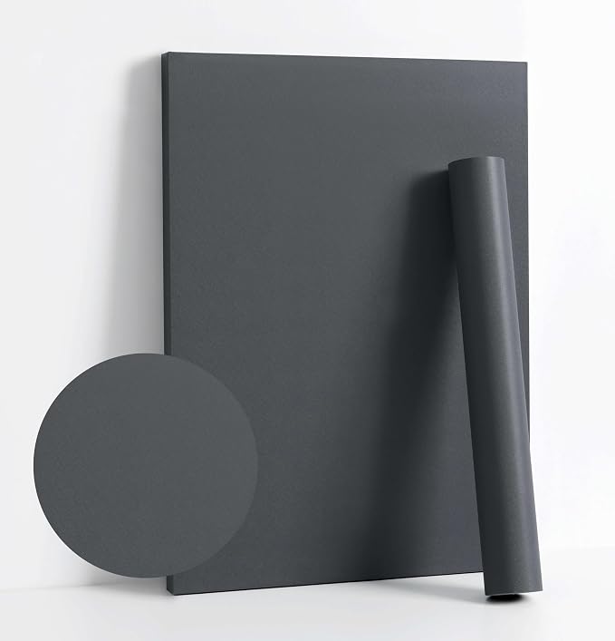 Dimoon 236''x17.7'' Grey Peel and Stick Wallpaper Contact Paper Modern Self by DIYYOURMOON