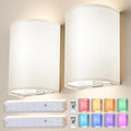OCATO Battery Operated Wall Sconce: Wireless Wall Sconces Set of Two Battery by OCATO