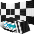 50 Pack Sound Proof Foam Panels by Knightsacoustic