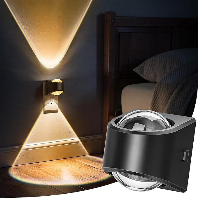 Briignite Projector Night Light, Night Lights Plug into Wall, Soft White by WelcometoBriigniteenjoyyourtimehere