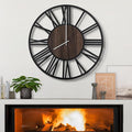 LEIKE Large Wall Clocks, Non Ticking, Battery Operated Small Vintage Round by LEIKEWALLCLOCK