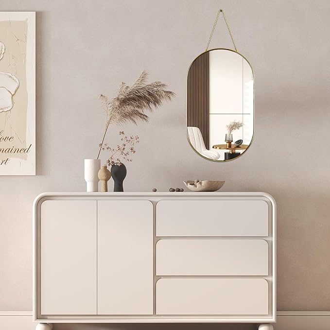 YCHMIR Oval Wall Mirror, Oval Shape, - Image 3